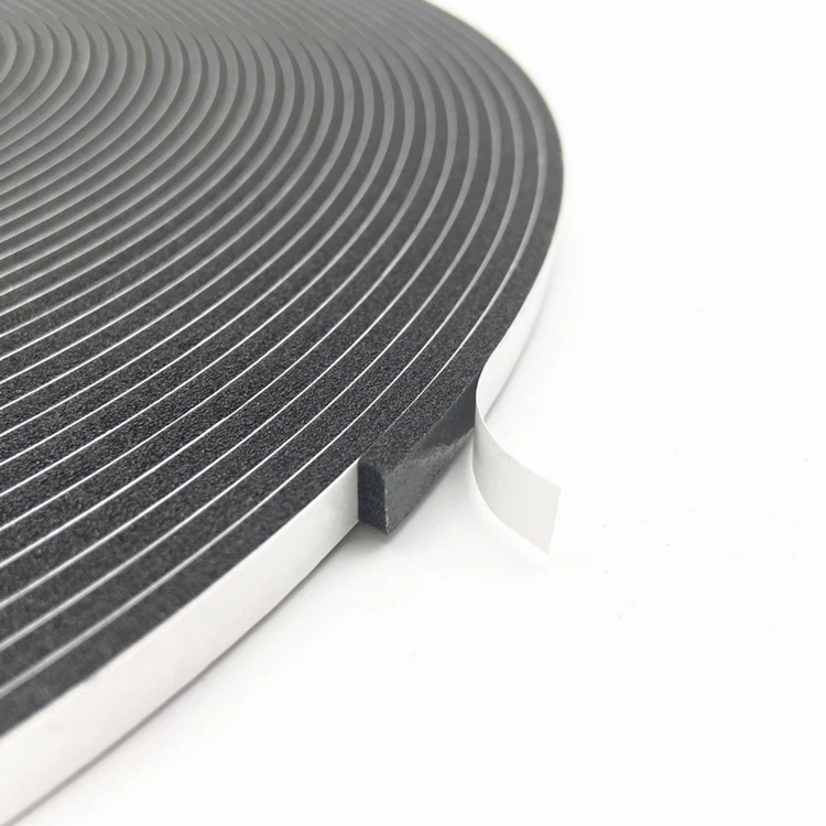 black pvc foam strip
